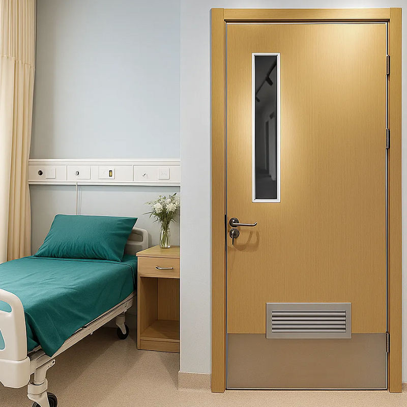 Puerta de baño de acero para habitación de paciente de hospital