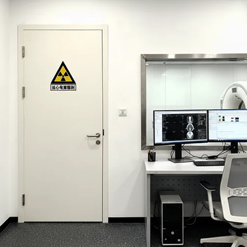 Puerta de la sala de control de TC con protección de rayos X revestida de plomo del hospital