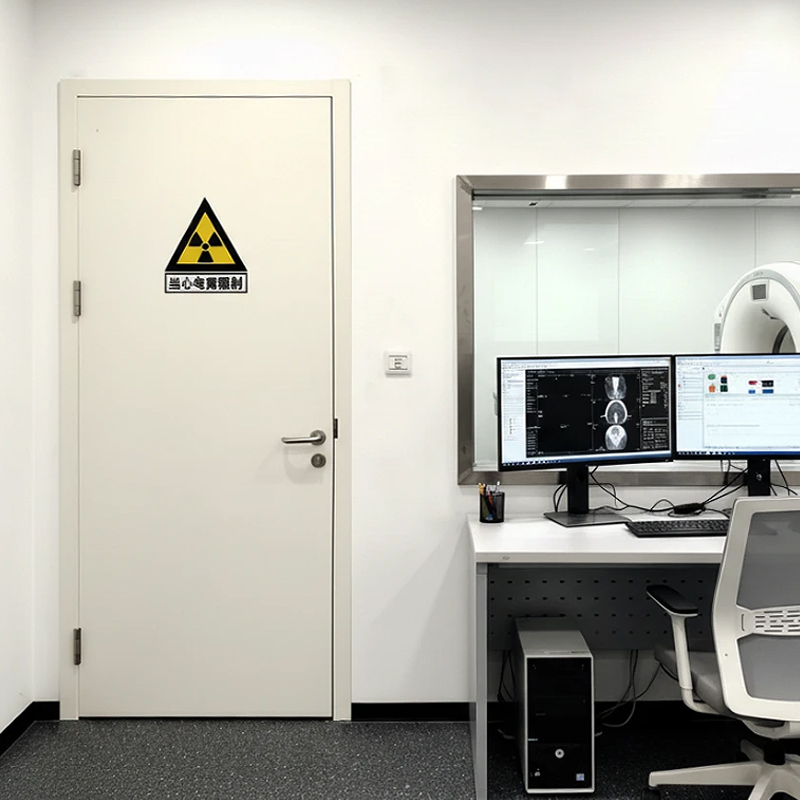 Puerta de la sala de control de TC con protección de rayos X revestida de plomo del hospital