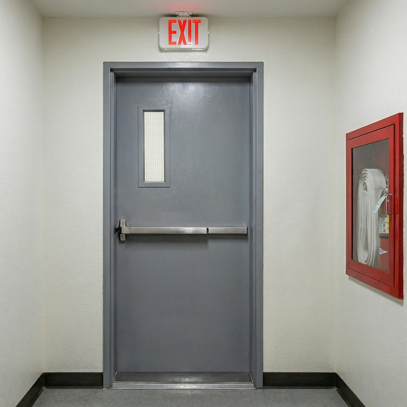 Puerta de salida de emergencia con vidrio Lite