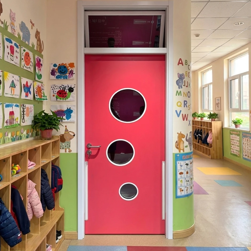 Puerta protectora para pellizcos de dedos para jardín de infantes