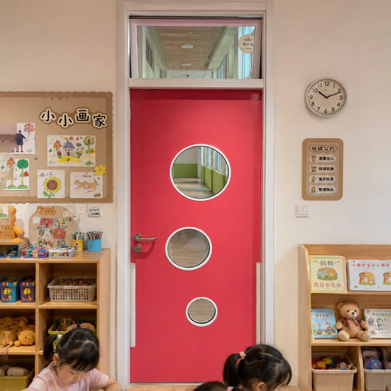 Puerta protectora para pellizcos de dedos para jardín de infantes