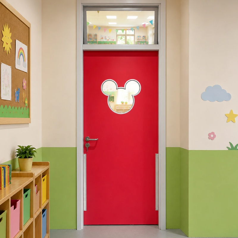 Puerta protectora para pellizcos de dedos para jardín de infantes