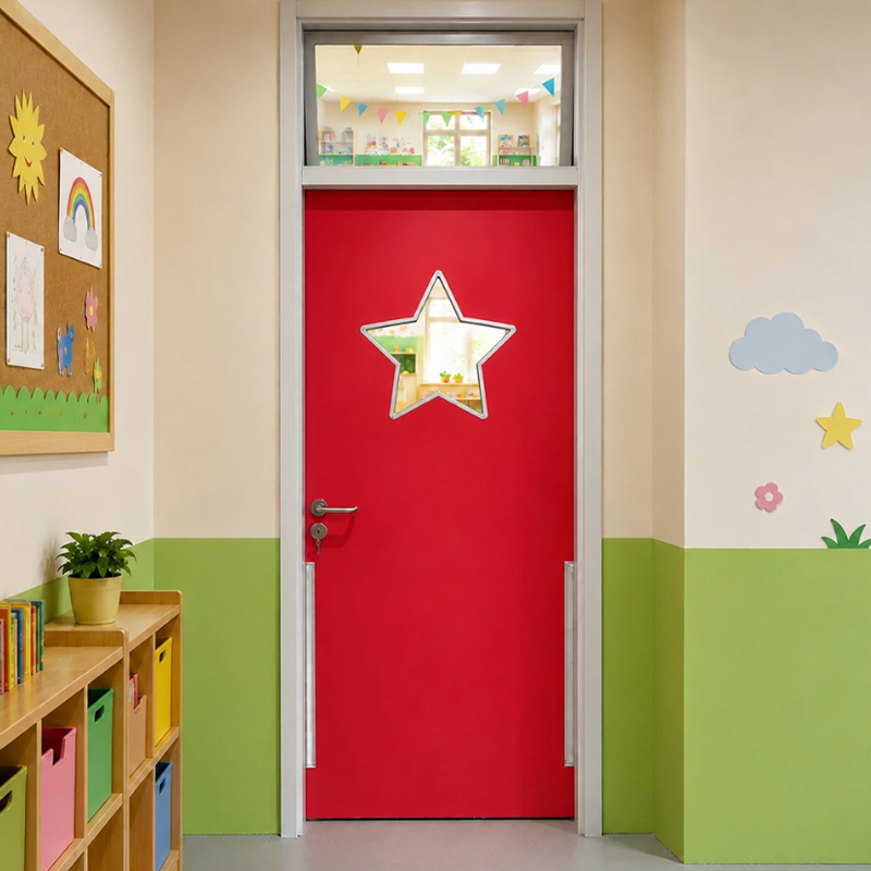 Puerta protectora para pellizcos de dedos para jardín de infantes