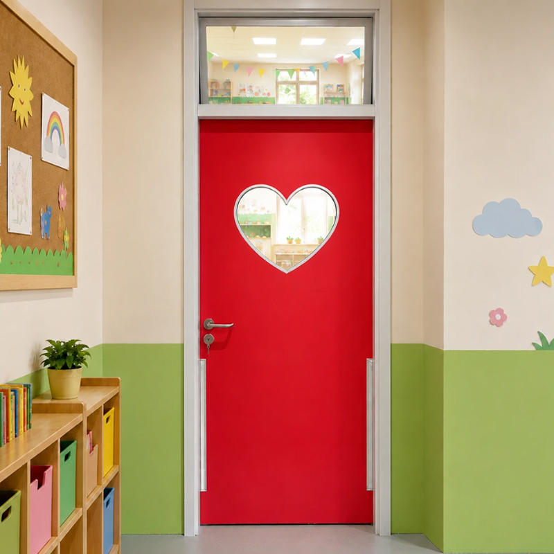 Puerta protectora para pellizcos de dedos para jardín de infantes